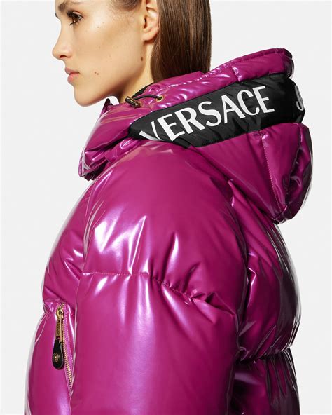 versace jeans puffer jacket in yellow|farfetch Versace puffer jacket.